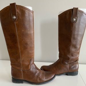 Frye Melissa Button Boot in Faw Fawn